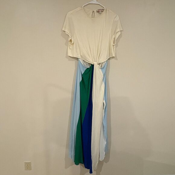 Zendaya Tommy Hilfiger Twist Front Cut out Maxi Dress Size 14 - Picture 2 of 12